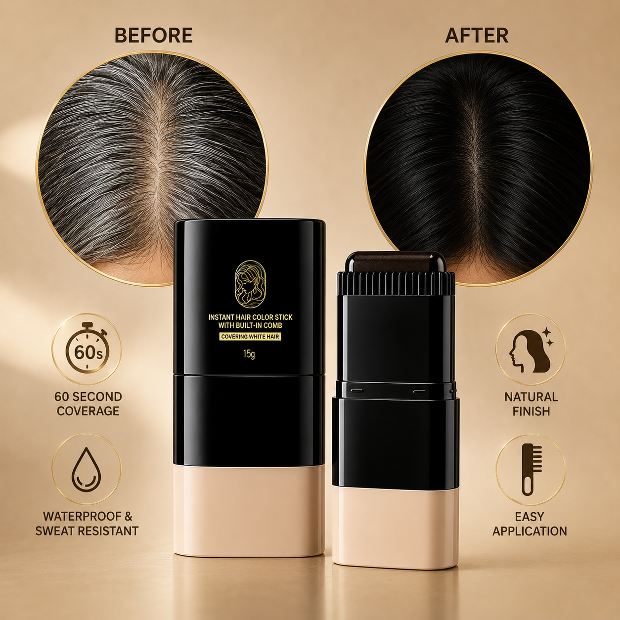 PrimeStorey™ Instant Hair Colour Comb