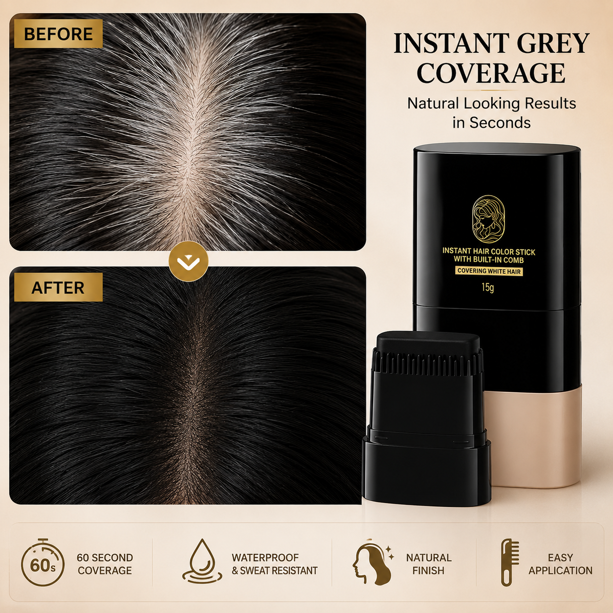 PrimeStorey™ Instant Hair Colour Comb